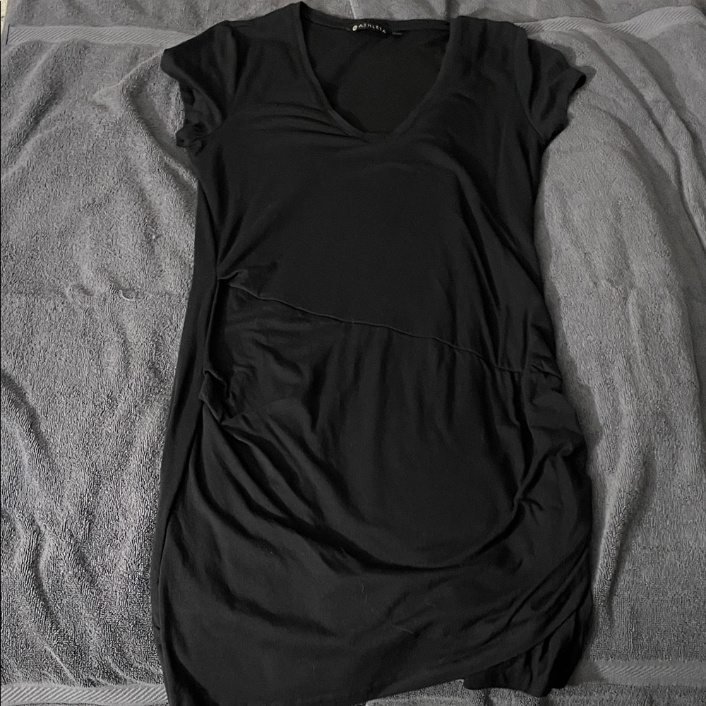 Athleta Woman’s Blacm ruched dress Large